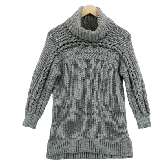 Simply Vera by Vera Wang Women's Gray Knit Turtleneck Long Sleeve Sweater Size M - Picture 1 of 11